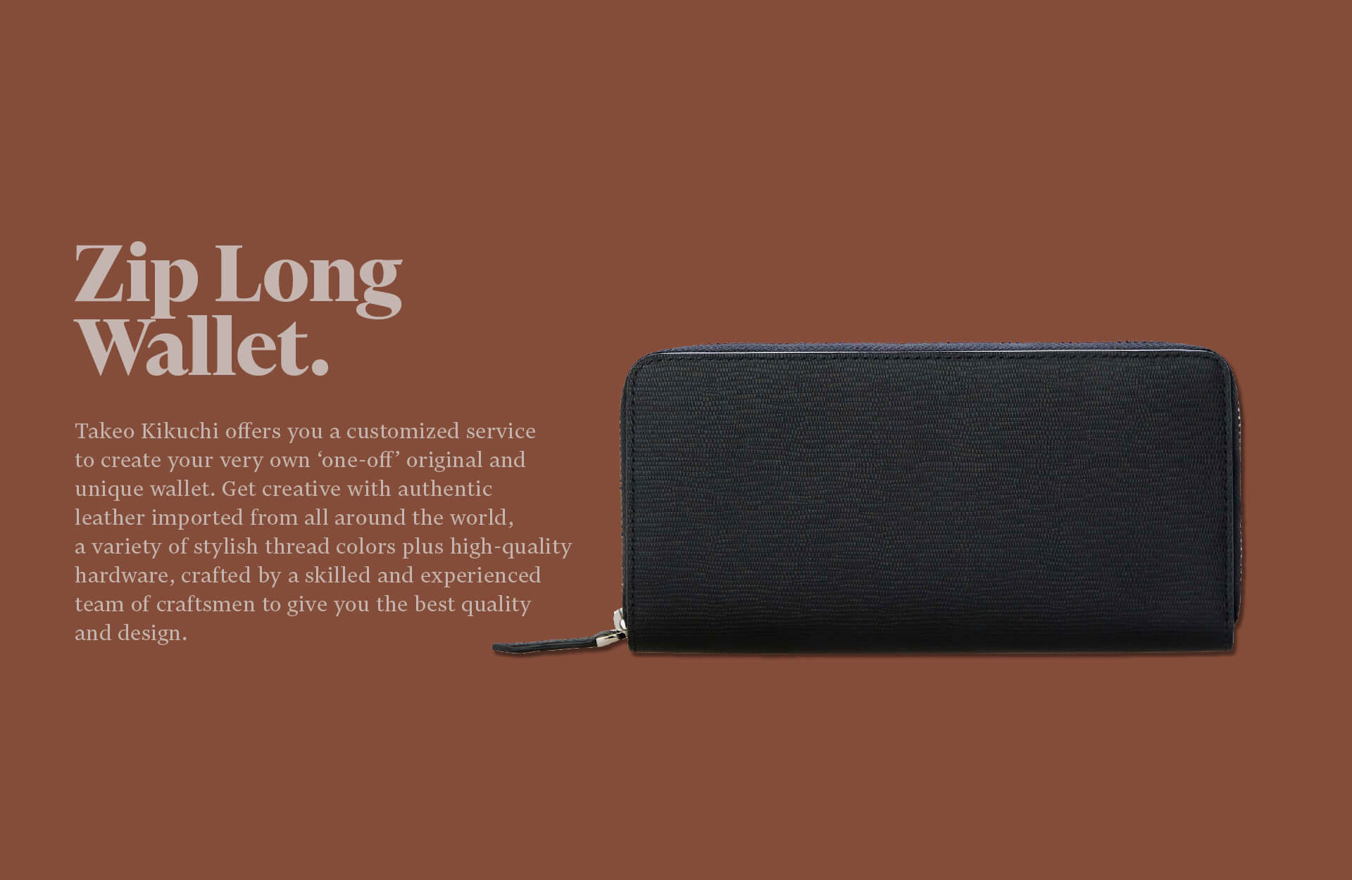 Customized Zip Long Wallet Takeo Kikuchi Thailand
