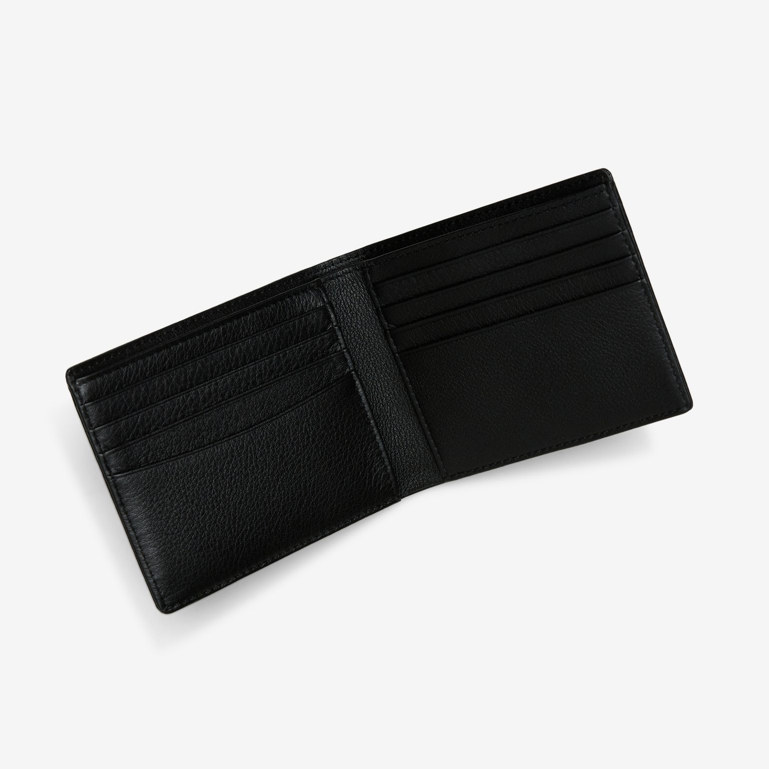 BLACK CLASSIC GOLD LOGO SOFT LEATHER 8 CARD WALLET K8101403 TAKEO black-classic-gold-logo-soft-leather-8-card-wallet-k8101403-takeo